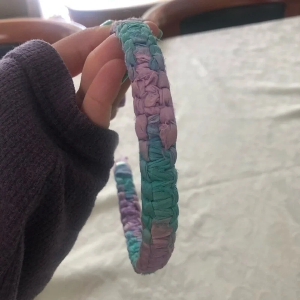 Tie dye braided headband NWOT Hand Made